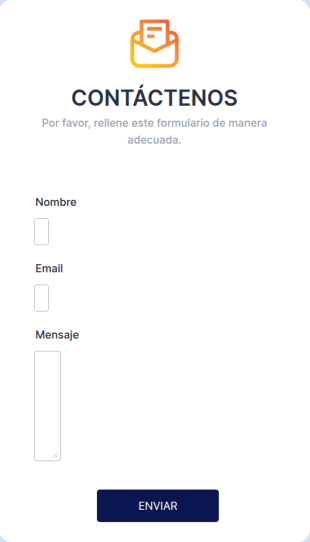 Plantilla De Formulario De Contacto Web
