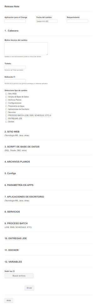 Plantilla De Nota De Edición
