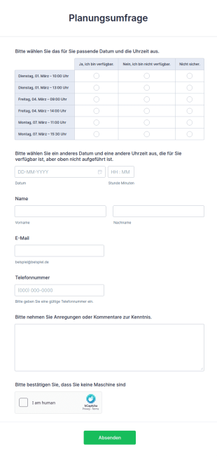 Planungsumfrage