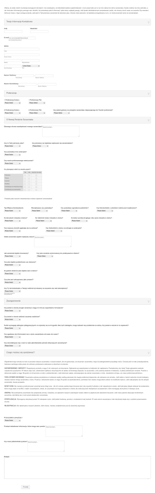 Podanie O Adopcję Szczenięcia Form Template