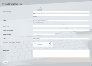 Podstawowy Formularz Zamówienia Reklamy