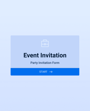 Покана за събитие Form Template