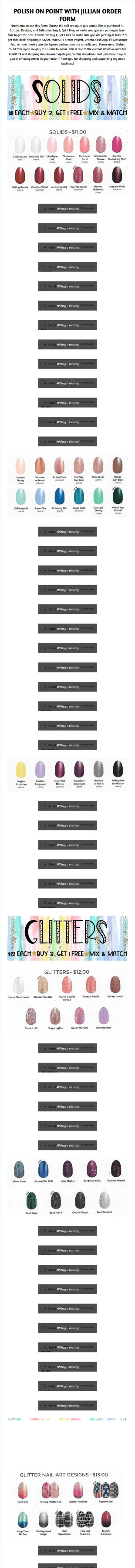 Polish On Point Order Form Template