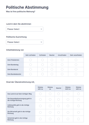 Politische Abstimmung