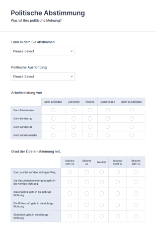Politische Abstimmung