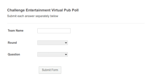 Poll Answer Slip Form Template