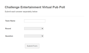 Poll Answer Slip Form Template