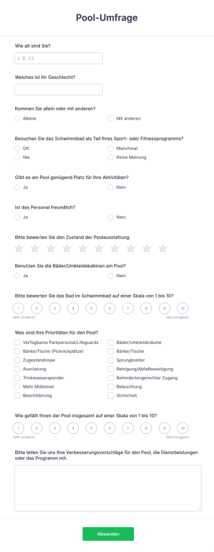 Pool Umfrage