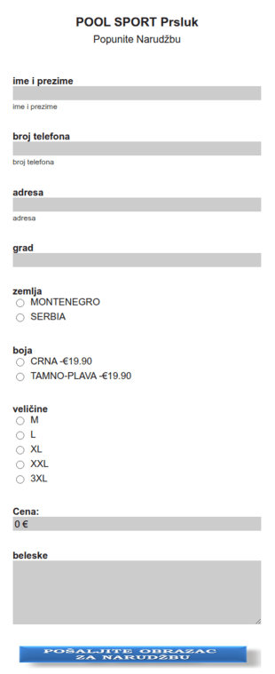 Popust Form