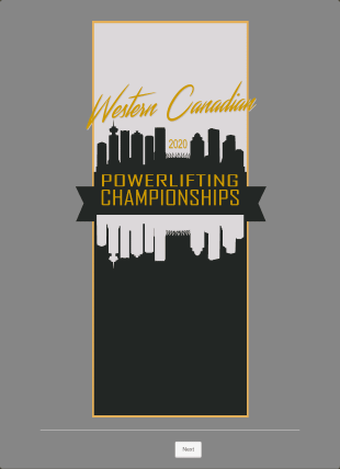 Powerlifting Contest Entry Form Template