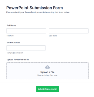 PowerPoint Submission Form Template