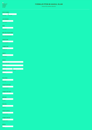 PPDB MI Asasul Islam 2020