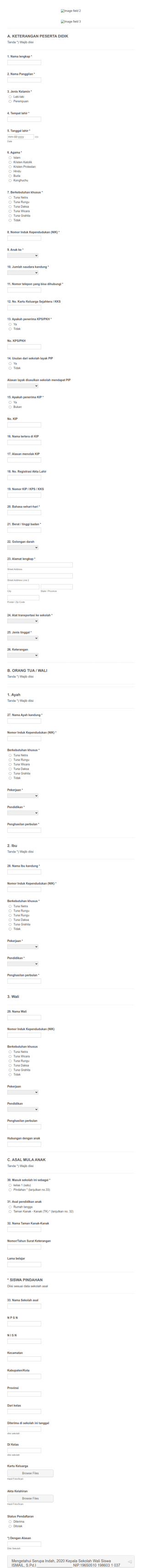 Ppdb Online Sdn 01 Serupa Indah 2020