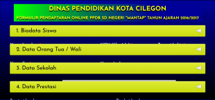Ppdb Sdn Mantap Cilegon Tahun 2016 2017 Gelombang I Form Template