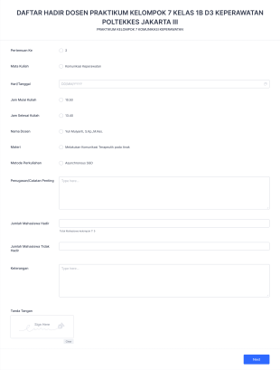 Praktikum Komkep Senin