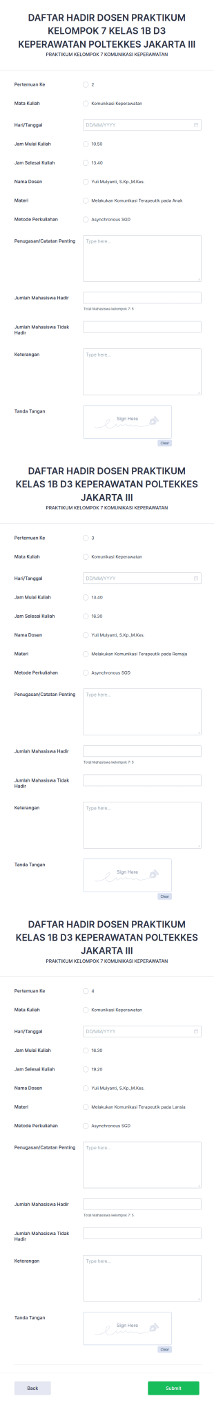 Praktikum Komkep Senin