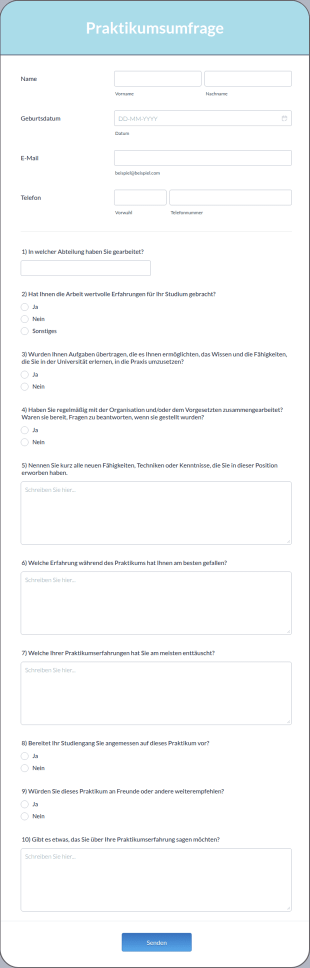 Praktikumsumfrage