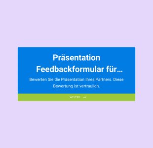 Präsentation Feedbackformular Für Mitschüler Form Template