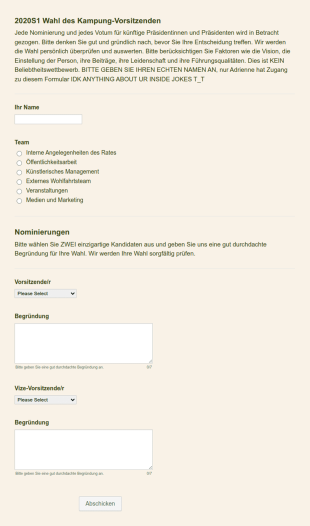 Präsidentschaftswahl