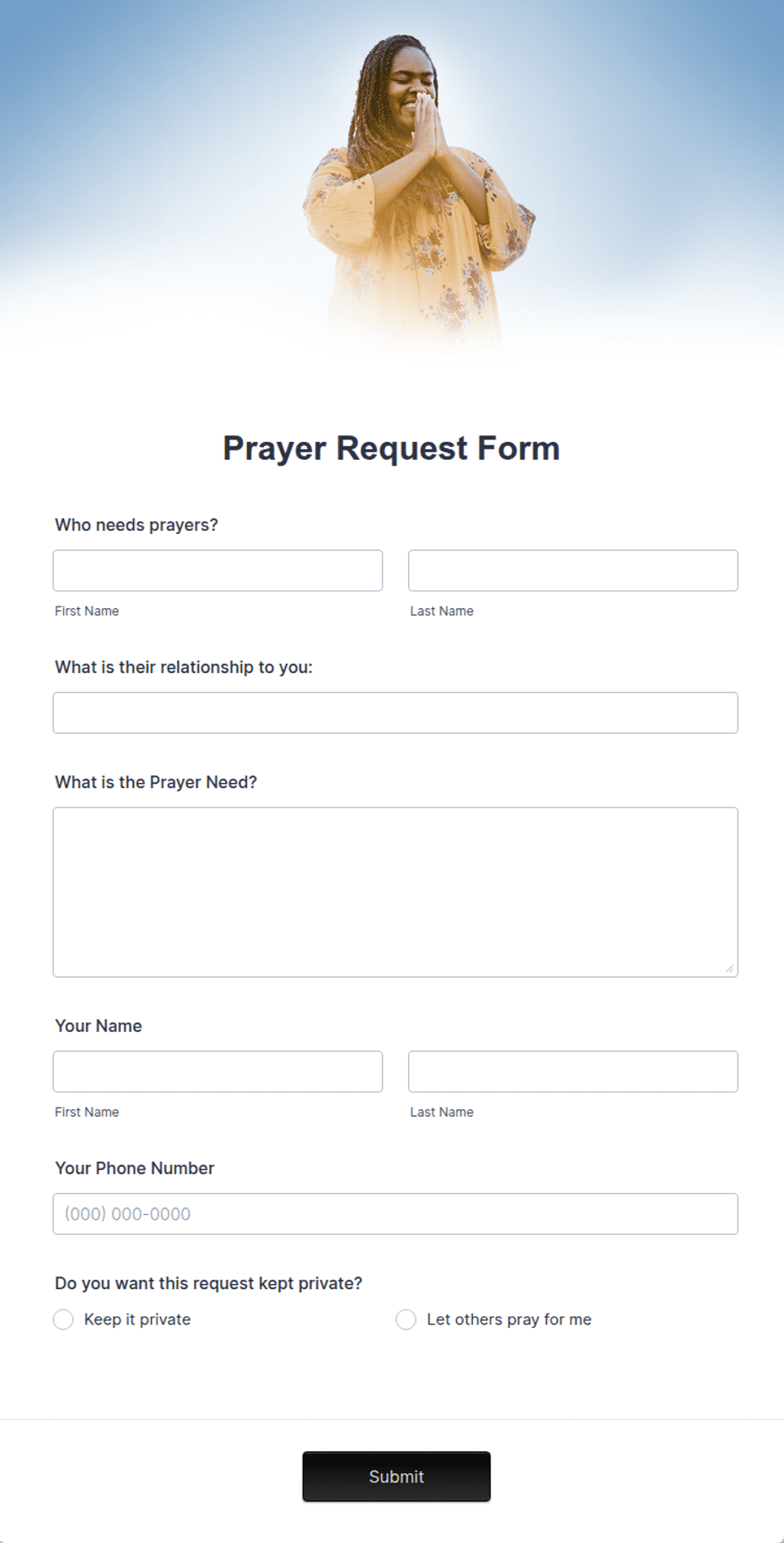Prayer Card Template Elegant Printable Prayer Request Form Template