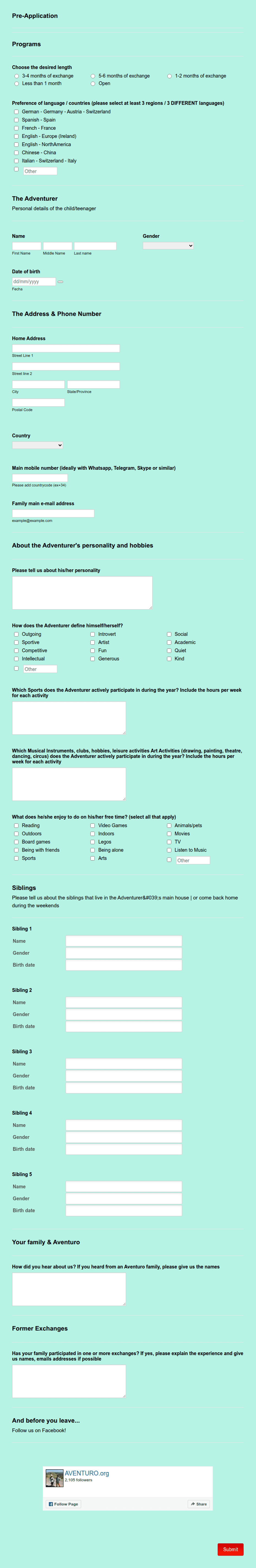 Pro Application Form Pre Application Form Template | Jotform