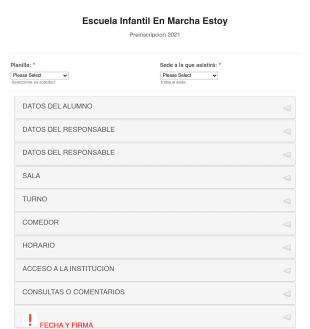 Preinscripcion 2021