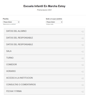 Preinscripcion 2021