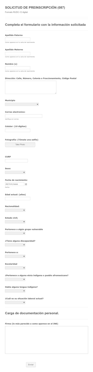 Preinscripción ICAT