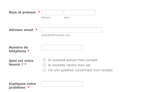 Prise De RDV Uber Eats Form Template