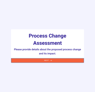 Process Change Assessment Form Template