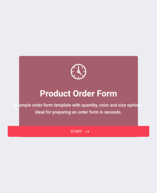 Product Bestelformulier