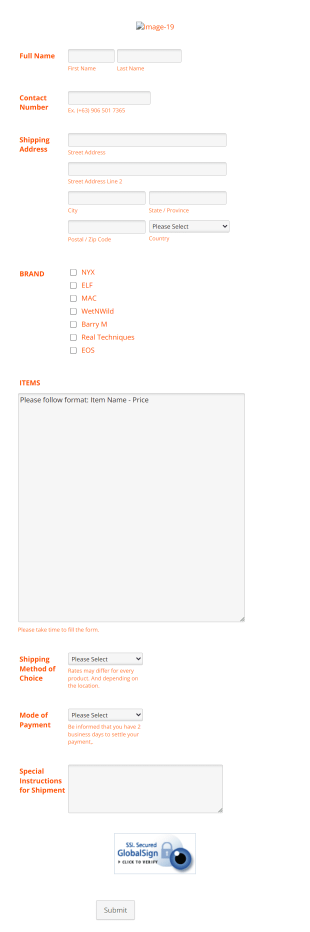 Pre-Order Form Template | Jotform