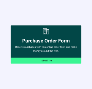Product Purchase Order Form Template