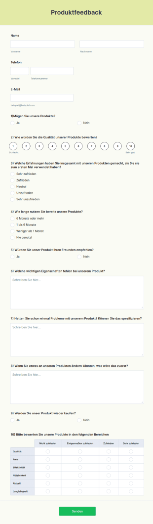 Produktfeedback