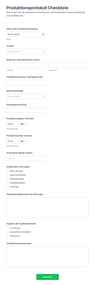 Produktionsprotokoll