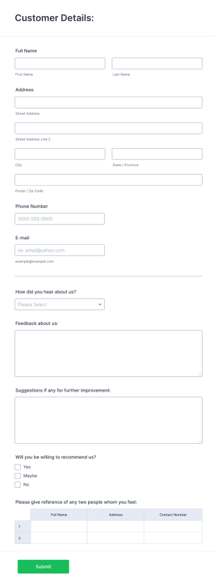 Professional Tax Software Registration Form Template