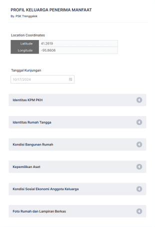 Poverty Indicator Profile Form Template