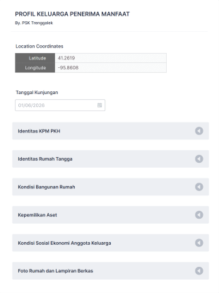 Poverty Indicator Profile Form Template