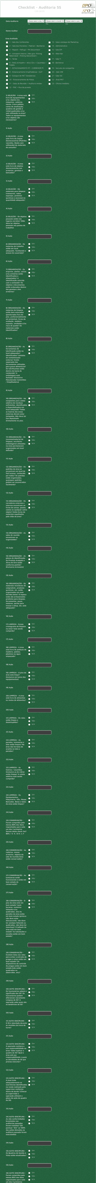 Auditoria Form Template