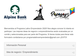 Programa Latino Emprendedor Planilla De Registro