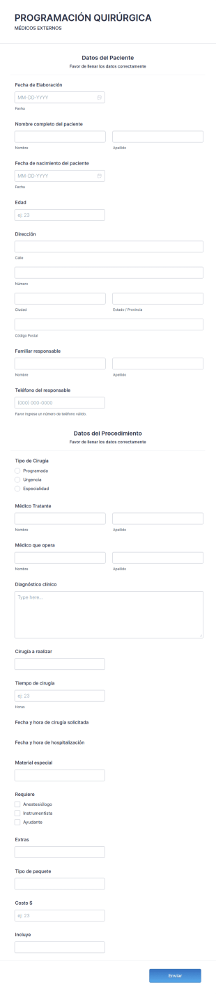Programación Quirúrgica
