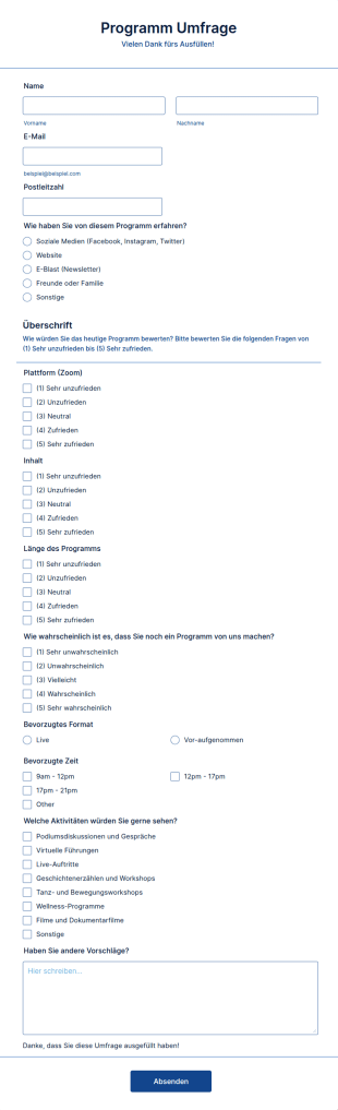 Programm Umfrage