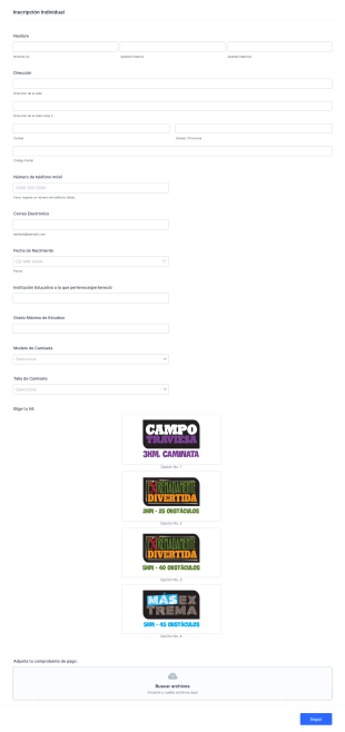 Prohibido Rendirse 4 Form Template