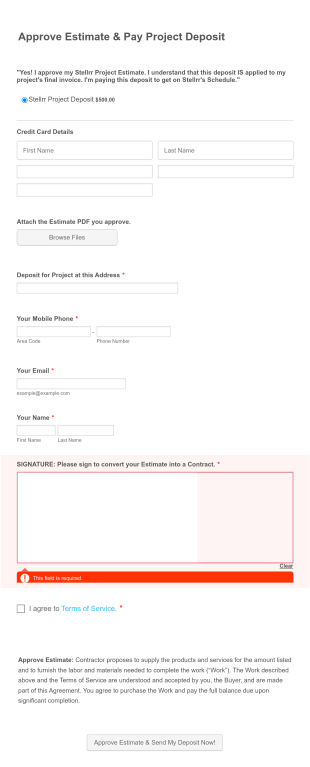 Project Approval Form Template