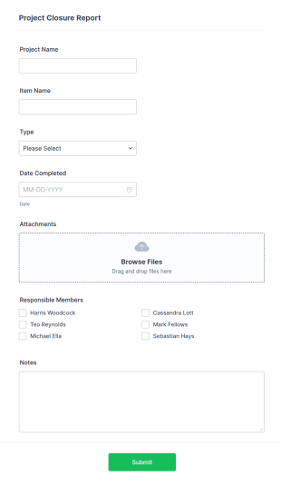 Project Closure Report Template