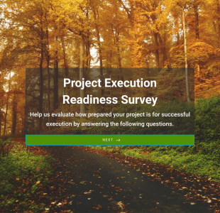 Project Execution Readiness Survey Form Template