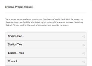 Creative Project Request Form Template