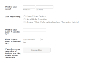 Promotion Material Request Form Template