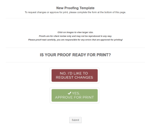 Proof Approval Form Template