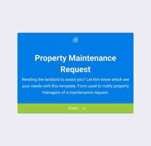 Property Maintenance Request Form Template
